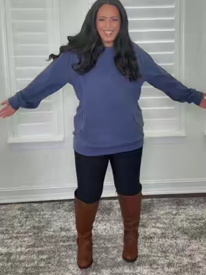 It’s a hoodie without the hood!! 😅😅