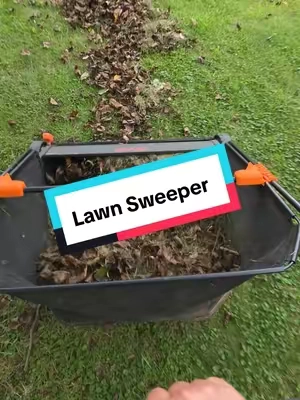 Replying to @caitlynnanne9189 I hope this helped answer your question about the Lawnsweeper  and leaves. #lawnsweeper #yardcleanup #fallleaves #fallcleanup #tiktokshopfallrestock 