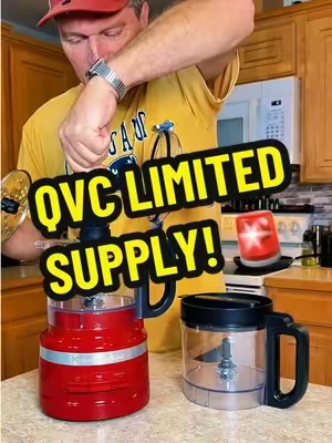 Limited supply at QVC! This KitchenAid 7-Cup Food Processor comes with an extra bowl and lid, making an already useful kitchen tool even better. #KitchenAid #FoodProcessor #TruckinToby #falldealsforyou #tiktokshopstockup @QVC, Inc 