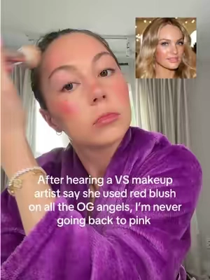 Forever a red blush girl @MERIT Beauty #tiktokshopfalldealsforyou #redblush #victoriasecretmakeup 