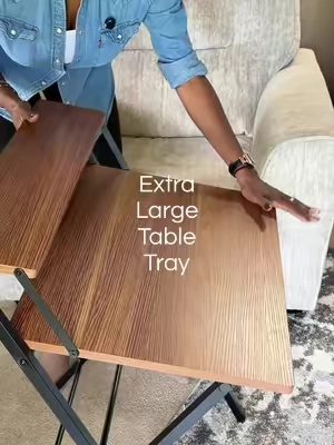 Portable pop-up table that just makes sense.  RUNNN before it sells out again! @Sweetcrispy Plus #foldabledesk #foldabletable #desk #spacesavingideas #smallspaceideas 