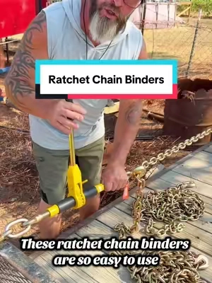 Heavy-duty tie-down setup built for serious hauling! 💪⛓️ Perfect for trailers, equipment, and farm work. #VEVOR #ChainBinder #TrailerLife #HeavyDutyTools #FarmEquipment @Haidee_Collab @VEVOR Outdoor Store @VEVOR Store @VEVOR Automotive Store 