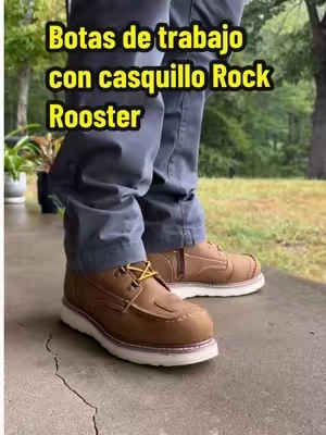 Replying to @rodrigoramirez7615 Botas de trabajo Rockrooster con punta de acero para mayor protección, cuero resistente al agua, suela con buen agarre y práctico cierre lateral para ponerlas y quitarlas fácilmente. Cómodas, resistentes y con un estilo clásico para el trabajo diario.#tiktokshopcreatorpicks #tiktokshopfalldealsforyou #tiktokshopstockup #botasdetrabajo #workboots 