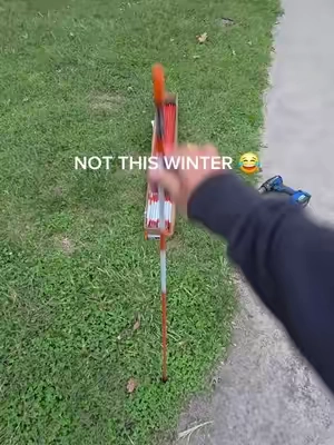 Getting the driveway marked before the snow starts flying. ❄️ #snowplowing #snowremoval #winterprep #tools #tiktokshop 