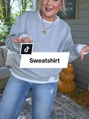 Layered Sweatshirt without the hassle! @Fisoew Clothing Co. #sweatshirt #falloutfits #midsizefashion #casualoutfits #CapCut 