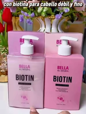 @Bella All Natural Dúo de Bella All Natural con biotina + provitamina B5 que ayuda a nutrir y fortalecer el cabello para que luzca más abundante, fuerte y con volumen. ✨ #BellaAllNatural #ShampooConBiotina #CabelloDebil #CabelloConVolumen #tiktokshopstockup 