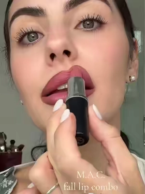 quintessential fall lip combo from MAC🍷🍂 @M.A.C Cosmetics Store #MACCosmetics #lipcombo #fallmakeup #tiktokshopstockup #tiktokshopcosmetics 