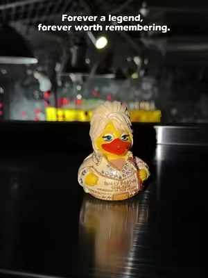 The music, the memories, the moments—we keep them all.This little Dolly piece is a way to celebrate them.Forever a country music queen, forever in our hearts. 🤍✨#dolly #dollyparton #gift #duck #fyppppppppppppppppppppppp  