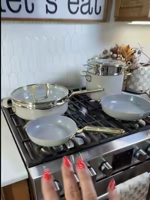 @Ninja Kitchen dropped the Ninja NeverQuit Ceramic Cookware #cookware #ninjaneverquit #potsandpans #cookwareset 
