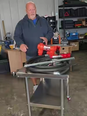 Heavy duty fuel transfer pump  #fuel #farmer #construction #gaspump #contractor 