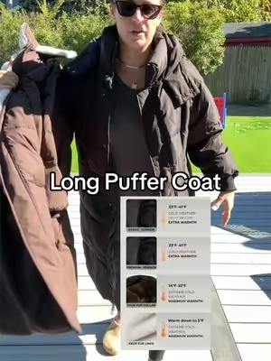 Replying to @A🌱 Cold weather girlies this long puffer coat is so warm and cozy & crazy affordable compared to name brand winter coats! ❄️ #puffercoat #pufferjacket #wintercoat #falldealsforyou #tiktokshopcreatorpicks