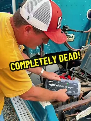 Watch me jump-start this truck with completely dead batteries using one NOCO GBX155. This is exactly why I keep one ready to go. #NOCO #GBX155 #tiktokshopcreatorpicks #falldealsforyou #tiktokshopstockup @noco 