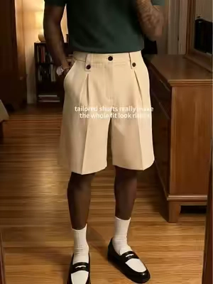 clean fit with no extra effort #dressshorts #tailoredshorts #pleatedshorts #oldmoney #fitcheck