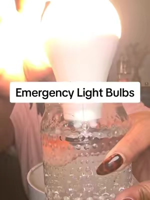 Replying to @reneesaatela  these emergency light bulbs are convenient for so many reasons! Grab some now before you actually need them. #poweroutage #rechargeablelightbulb 