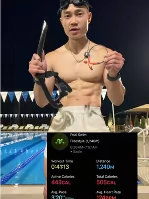 These open swim pro headphones are a game changer @SHOKZ #shokz #openswimpro #swimmingheadphones 
