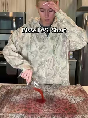 Who’s the better stain remover?? #stainremover #bissell #bissellclean #bisselllittlegreen #stainremoval 