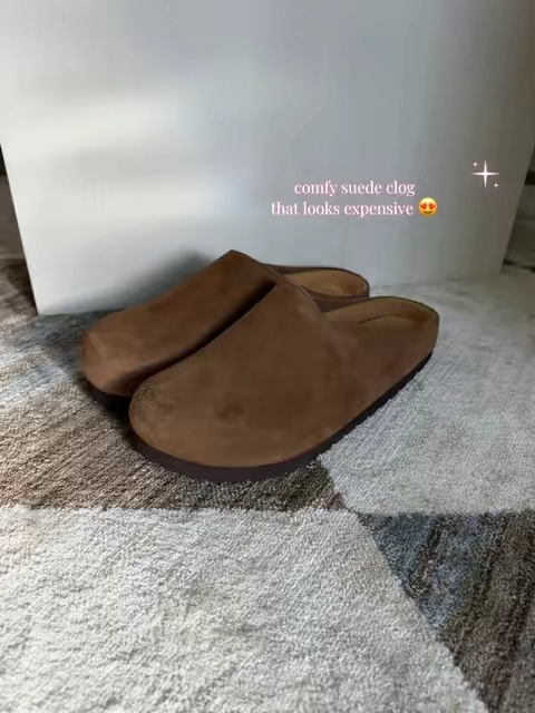 #cushionaire #suedeclogs   