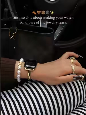 smth so chic about a watch band that looks like jewelry ✨ #watchband#missair#SohoChic#tiktokshopstockup#fyp