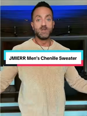 The JMIERR Men’s Chenille Sweater gives you that soft, premium-looking finish that can make a simple pair of jeans look instantly more put together. Comfortable enough for everyday wear but clean enough for date night, dinner, or a night out. #menssweater #sweaterweather #comfystyle #mensstyle #mensfashion 