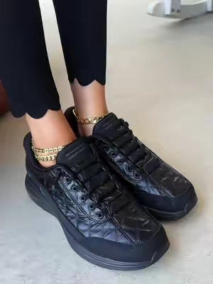I’m such a fan of shoes I can just slip on and forget about, and these Skechers Cozy Fit sneakers are so comfy 🤎👟☁️ #Skechers #CozyFit #SlipInSneakers #ComfortSneakers #WomensSneakers 