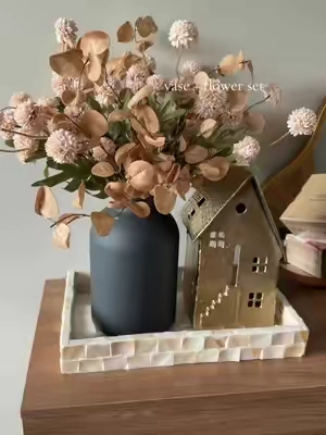 easy florals! Vase & floral set soo perfect for fall #florals #homedesign #homedecor #interiordesign #tiktokshopstockup 