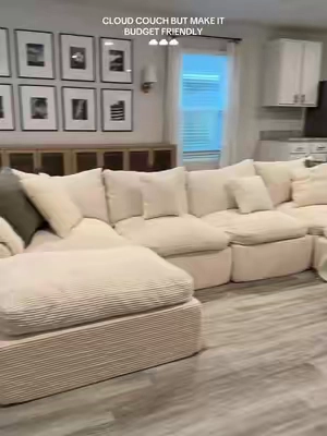 Obsessed with how BIG & COMFY this is !! #couch #cloudcouch #Home #livingroom #livingroomdecor 