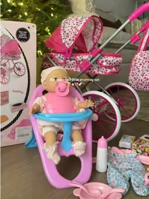 I can’t wait to see her face when she sees this 🥹 #giftideas #momfinds #christmasgiftideas #dollstroller #babydollset 
