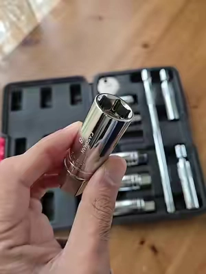 Upgrade your tool set with this 10-piece magnetic spark plug socket kit, designed with strong internal magnets, chrome vanadium steel, and laser-etched sizes for fast tune-ups. Perfect for cars, trucks, and motorcycles—click the link to check out full details and grab yours today! #sparkplugsocket #mechanictools #automotivetools #enginebuild #carrepair