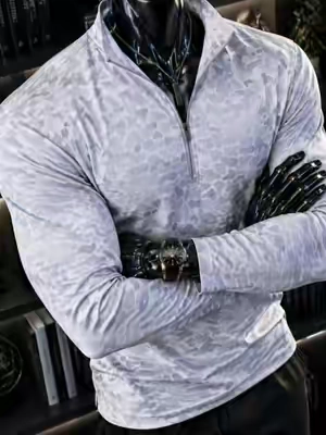 MAELREG Men’s Quarter Zip Pullover, Stylish Long Sleeve Golf Sweatshirt, Lightweight Printed Top, Casual Fashion Athletic Wear#DealsforYouDays #mensfashion #fashion #TikTokShopBlackFriday #sohochic 