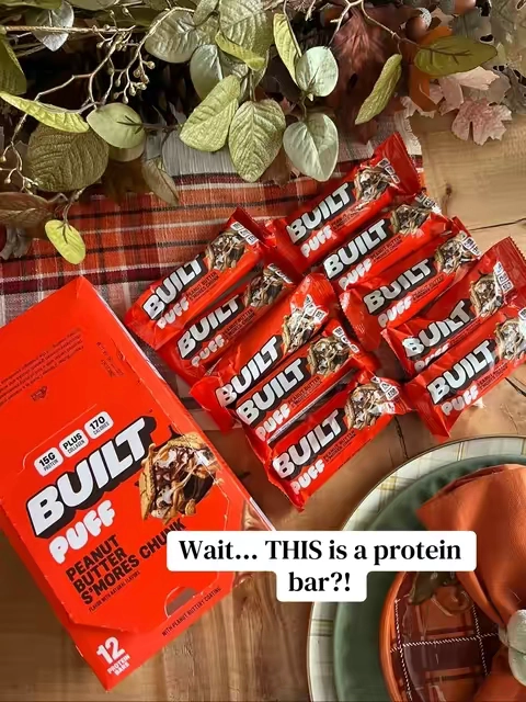 Peanut butter s’mores chunk protein bars. 
