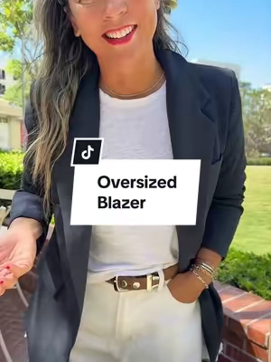 When in doubt. Add a blazer. #oversizedblazer #ciderclothing #everydaystyle #closetstaple #tiktokshopstockup 