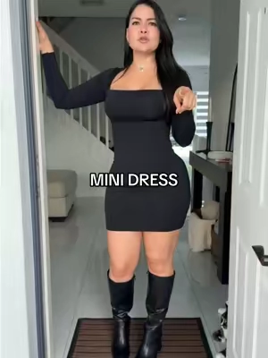 #partydress #blackdress #minidress #falloutfits 