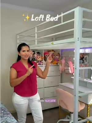 La cama que tu niño necesita para aprovechar al máximo el espacio en la habitación #loftbed #bed #bedroommakeover #tiktokshopcreatorpick #tiktokshopstockup @Sikaic Official 