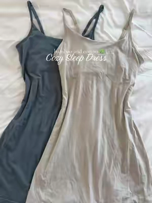 The softest sleep dress ever!!  @Hanes #hanespartner #hanes #sleepdress #nightgown #bamboo 