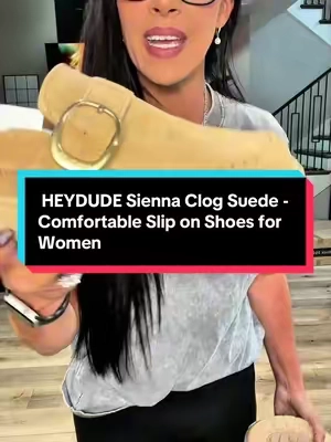 925  HEYDUDE Sienna Clog Suede - Comfortable Slip on Shoes for Women @HeyDude #TiktokShopCreatorPicks #TiktokShopFallDealsForYou #tiktokshopblackfriday #HEYDUDENewArrivals #HEYDUDENewArrivalsCampaign 