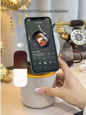 Girlies, you need to see this! This wireless charging station does way more than just charge your phone. It’s also a Bluetooth speaker, a night light, and so much more!  
 #chargingstation#wirelesscharger#bluetoothspeaker#weeklydeals#tiktokshopstockup