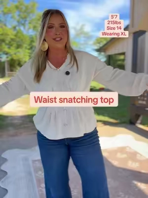 The prettiest top and it gives us the best shape!!