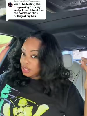 Replying to @CCRae this is definitely “my hair” 😂😂😂😂 #tiktokshopcreatorpicks #yakistraight #syntheticwig #vpartwig #synthetica 