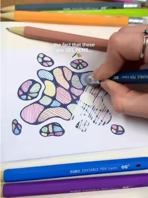 These might just be my new favorite pens @iiGEN US 🤭 The smoothness of a gel pen + the ability to erase! #erasablepens #erasablegelpens #gelpens #pens #gelpencoloring 