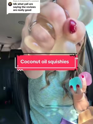 Replying to @Emilyllewel1 the reviews don’t lie, they’re actually good 🙌 #coconutoilsquishy #coconutoilsquishies #tiktokshopstockup #TikTokShopFalIDealsForYou 