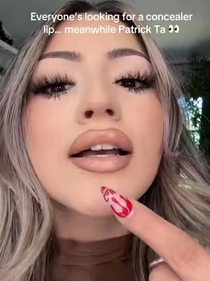 Patrick Ta Silky Lip Crème in She’s Unapologetic 🤎 the prettiest soft pink nude & it gives that perfect concealer lip vibe 😭 #patrickta #shesunapologetic #concealertips #lipcombo 
