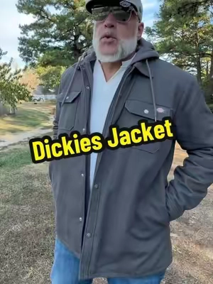 Dickies Water Repellent Duck Hooded Shirt Jacket #dickies, #mensjacket, #mensfashion, #WorkHardStyleHarder, #tiktokshopstockup 