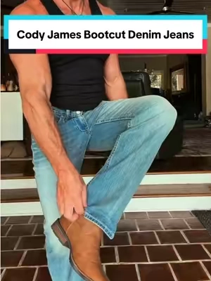 The Cody James Men’s Rattler Wash Wyatt Slim Bootcut Stretch Jeans give you a cleaner, slimmer fit with enough stretch to move comfortably. You still get that classic bootcut opening that looks great over boots, but with a more modern fit through the legs. #mensjeans #bootcutjeans #denimjeans #cowboystyle #mensstyle 