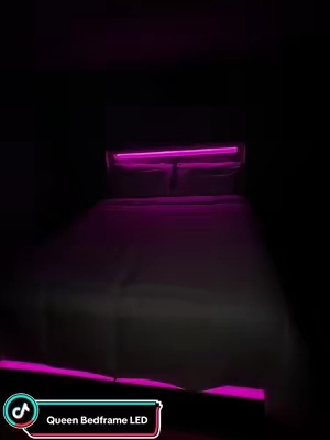 #led #bedroom #bedframe #tiktokmademebuyit #RoomTour @HOOMIC 