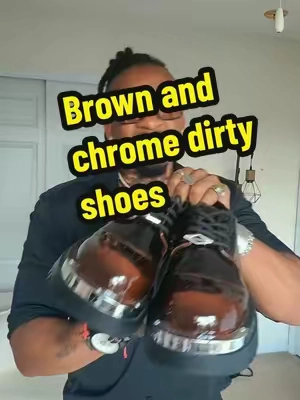 Brown and chrome Derby shoes platform style makes you an inch taller and stylish! #chunkydressshoes #platformshoes #derbyshoe 