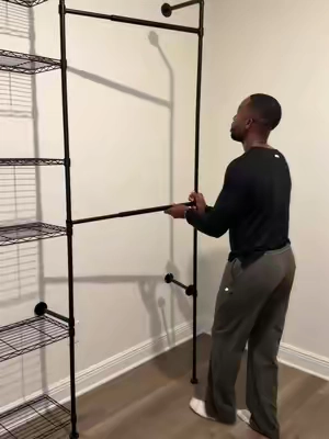 An Adjustable Closet 😮 #closet #closettour 