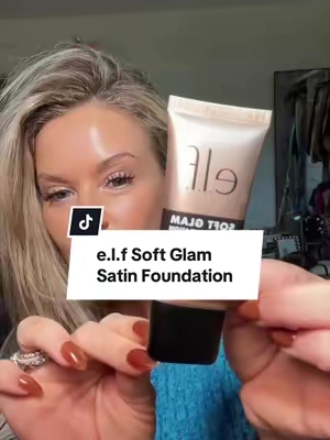 Okayyy I really didn’t expect to LOVE this Soft Glam foundation but WOW!!! The coverage is so good and can we talk about how affordable it is?!?!?@e.l.f. Cosmetics #elfcosmetics #founder #makeup 