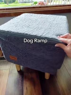 For little dogs who still want to follow everyone everywhere 🐶 A dog ramp can make it easier for small dogs, older dogs, and dogs who have trouble jumping onto the couch or bed. A small dog ramp, pet ramp, and couch ramp can be such a helpful addition for everyday life with your pup. 🐾 #dogramp #doghealth #smalldog #seniordogs #dogmoms 