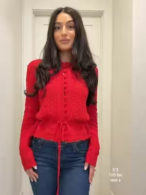 It’s a 100% cotton cardigan & the perfect fit ❤️ @SCUSTY #crotchet #cardigan #holidaysweater #tiktokshopfalldealsforyou 