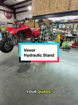 this stand is rated for 350lbs. There are some other options in the link that are rated for up to 1500lbs, they just don’t go as high. @VEVOR Automotive Store #vevortoolupgrade #vevorsuperbrandday #toolupgrade #motorcycle #dirtbike 